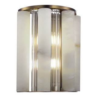 SL1516.301.02 Светильник настенный ST-Luce Бронза, Прозрачный/Бежевый Алебастр E14 2*40W DELIGHT-foto3