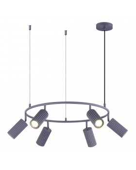 SL1213.703.06 Светильник подвесной ST-Luce Серый/Серый GU10 6*5W 4000K KENDO-foto3