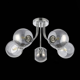 SLE102102-05 Люстра потолочная Хром/Дымчатый E14 5*40W RELOTTE-foto5