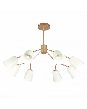 SLE155902-08 Люстра потолочная Золотистый/Белый E14 8*40W MARIO-foto17