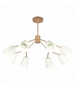 SLE155902-08 Люстра потолочная Золотистый/Белый E14 8*40W MARIO-foto17