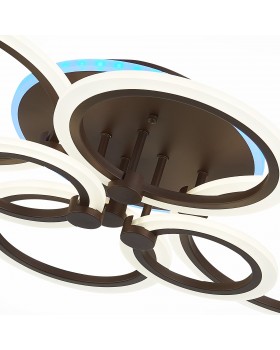 SLE500572-06RGB Светильник потолочный Кофейный/Белый LED 1*132W RGB 8W 3000-6000K CERINA-foto6