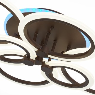 SLE500572-06RGB Светильник потолочный Кофейный/Белый LED 1*132W RGB 8W 3000-6000K CERINA-foto6