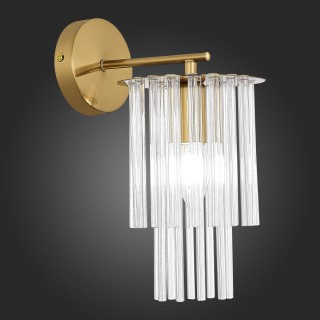 SLE1122-301-01 Светильник настенный Латунь/Прозрачный E14 1*40W LYNDEN-foto4