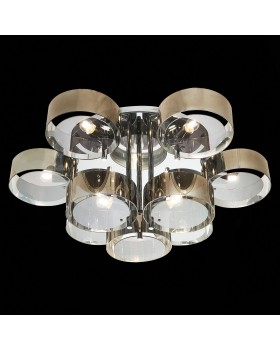 SL483.702.09 Светильник потолочный Хром/Дымчатый E27 9*40W FORESTA-foto9