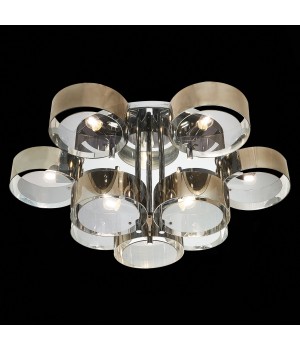 SL483.702.09 Светильник потолочный Хром/Дымчатый E27 9*40W FORESTA-foto9