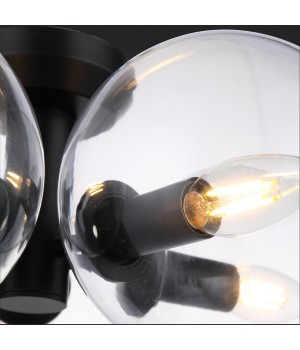 SL424.402.05 Люстра потолочная Черный/Прозрачный E14 5*40W ROSELLO-foto9