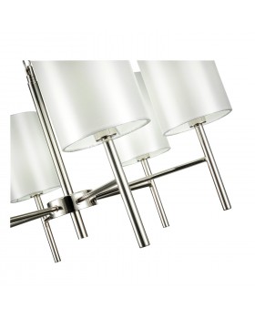 SLE107303-06 Светильник подвесной Никель/Белый E14 6*40W NOIA-foto3