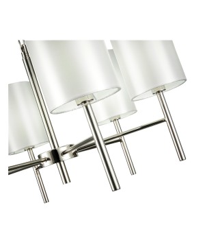 SLE107303-06 Светильник подвесной Никель/Белый E14 6*40W NOIA-foto3