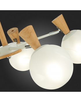 SLE220702-05 Люстра потолочная Белый, Светлое дерево/Белый E14 5*40W CATANIA-foto9