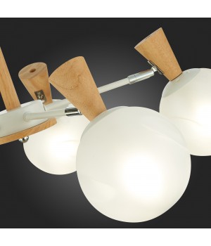 SLE220702-05 Люстра потолочная Белый, Светлое дерево/Белый E14 5*40W CATANIA-foto9
