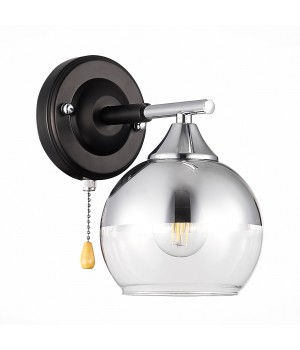 SLE106501-01 Светильник настенный Черный, Хром/Хром, Прозрачный E27 1*60W GOCIA-foto2