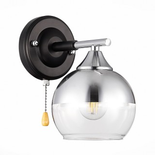 SLE106501-01 Светильник настенный Черный, Хром/Хром, Прозрачный E27 1*60W GOCIA-foto2