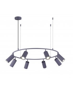 SL1213.703.08 Светильник подвесной ST-Luce Серый/Серый GU10 8*5W 4000K KENDO-foto3