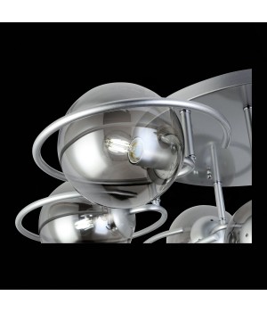 SL418.172.07 Люстра потолочная Серебристый/Дымчатый E27 7*60W GALIO-foto6