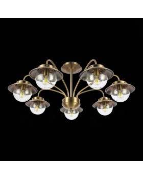 SLE110102-07 Люстра потолочная Античная бронза/Прозрачный E14 7*40W GARONNI-foto8