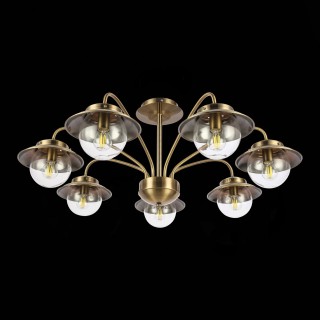 SLE110102-07 Люстра потолочная Античная бронза/Прозрачный E14 7*40W GARONNI-foto8