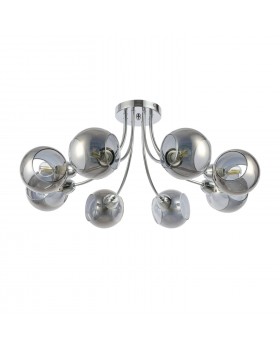 SLE102102-08 Люстра потолочная Хром/Дымчатый E14 8*40W RELOTTE-foto2