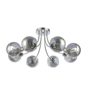 SLE102102-08 Люстра потолочная Хром/Дымчатый E14 8*40W RELOTTE-foto2