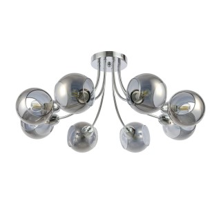 SLE102102-08 Люстра потолочная Хром/Дымчатый E14 8*40W RELOTTE-foto2