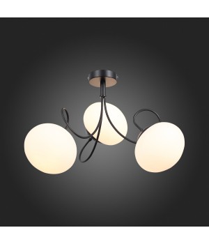 SL717.402.03 Люстра потолочная Черный/Белый E27 3*40W ACINI-foto3