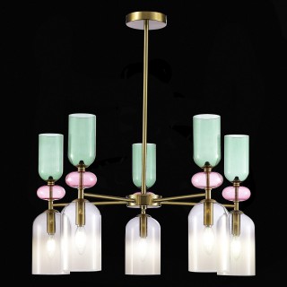 SL2000.202.05 Люстра потолочная ST-Luce Золотистый/Дымчатый E14 5*40W GEA-foto5