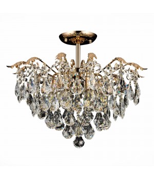 SLE160202-06 Светильник потолочный Французское золото/Прозрачный E27 6*60W KRISTO-foto14