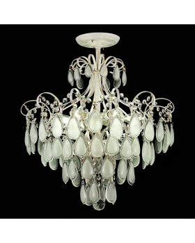 SLE160302-06 Светильник потолочный Золотистый/Белый матовый E14 6*60W MAGONZA-foto9