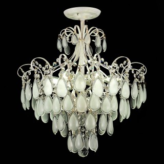 SLE160302-06 Светильник потолочный Золотистый/Белый матовый E14 6*60W MAGONZA-foto9