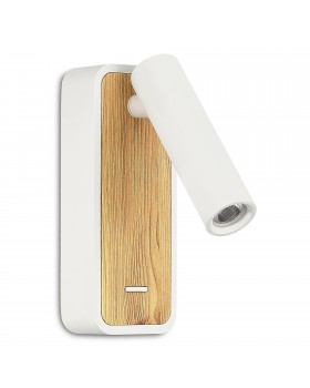 ST160.531.03 Светильник настенный ST-Luce Белый, Светлое дерево/Белый LED 1*3W 3000K Настенные светильники-foto2