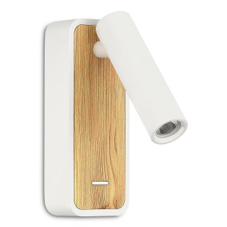 ST160.531.03 Светильник настенный ST-Luce Белый, Светлое дерево/Белый LED 1*3W 3000K Настенные светильники-foto2