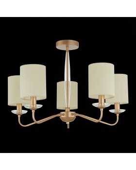 SLE108002-05 Люстра потолочная Золотистый/Бежевый E14 5*40W RITA-foto4