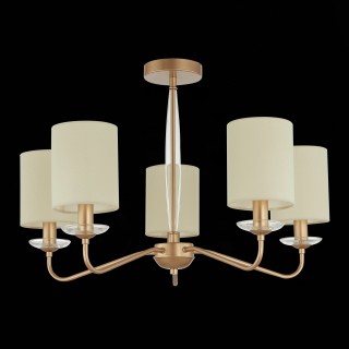 SLE108002-05 Люстра потолочная Золотистый/Бежевый E14 5*40W RITA-foto4