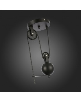 SLE120503-01 Светильник подвесной Черный/Черный E27 1*60W ESPERAZZA-foto9