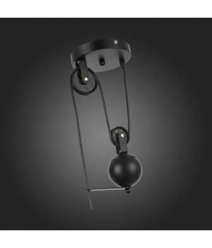 SLE120503-01 Светильник подвесной Черный/Черный E27 1*60W ESPERAZZA-foto9