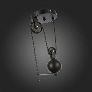 SLE120503-01 Светильник подвесной Черный/Черный E27 1*60W ESPERAZZA-foto9