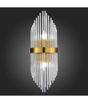 SL1178.201.02 Бра ST-Luce Золотистый/Золотистый, Прозрачный E14 2*40W AREZZO-foto3