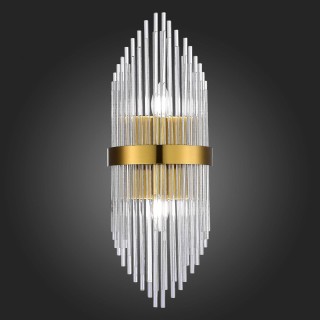 SL1178.201.02 Бра ST-Luce Золотистый/Золотистый, Прозрачный E14 2*40W AREZZO-foto3