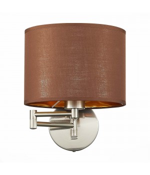 SLE300591-01 Бра Никель/Золотистый, Коричневый E27 1*40W BRESCIA-foto2