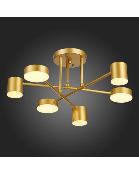 SLE201022-06 Светильник потолочный Золотистый/Золотистый LED 6*7W 4000K NOBEL-foto5