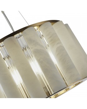 SL1516.303.06 Светильник подвесной ST-Luce Бронза, Прозрачный/Бежевый Алебастр E14 6*40W DELIGHT-foto3