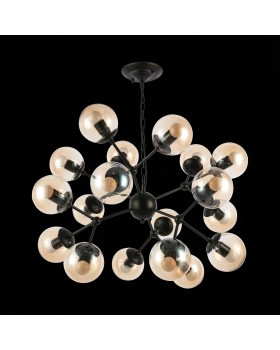 SLE154913-16 Светильник подвесной Черный/Янтарный E27 18*40W LACOTTA-foto5