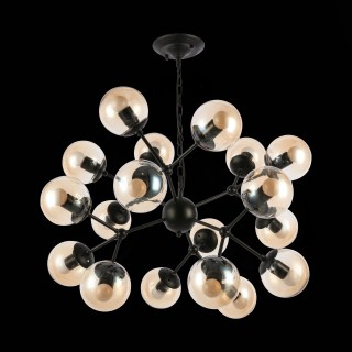 SLE154913-16 Светильник подвесной Черный/Янтарный E27 18*40W LACOTTA-foto5