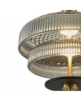 SL6122.303.01 Светильник подвесной ST-Luce Латунь/Латунь, Дымчатый LED 1*8W 3000K ORIENTAL-foto4