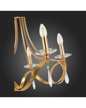 SLE120213-05 Светильник подвесной Французское золото E14 5*40W FILATTA-foto9