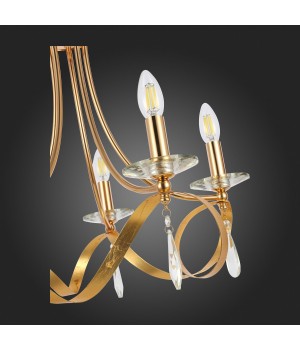 SLE120213-05 Светильник подвесной Французское золото E14 5*40W FILATTA-foto9