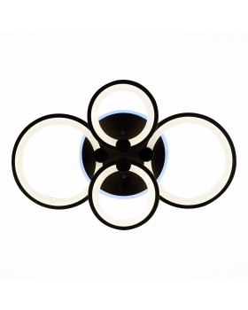 SLE200342-04RGB Светильник потолочный Черный/Белый LED 1*100W RGB 8W 3000-6000K LETO-foto5