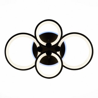 SLE200342-04RGB Светильник потолочный Черный/Белый LED 1*100W RGB 8W 3000-6000K LETO-foto5