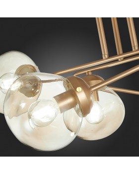 SLE155702-08 Люстра потолочная Золотистый/Янтарный E14 8*40W MORE-foto9