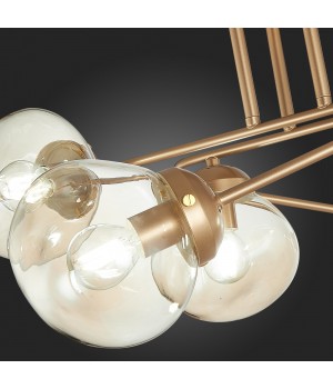 SLE155702-08 Люстра потолочная Золотистый/Янтарный E14 8*40W MORE-foto9